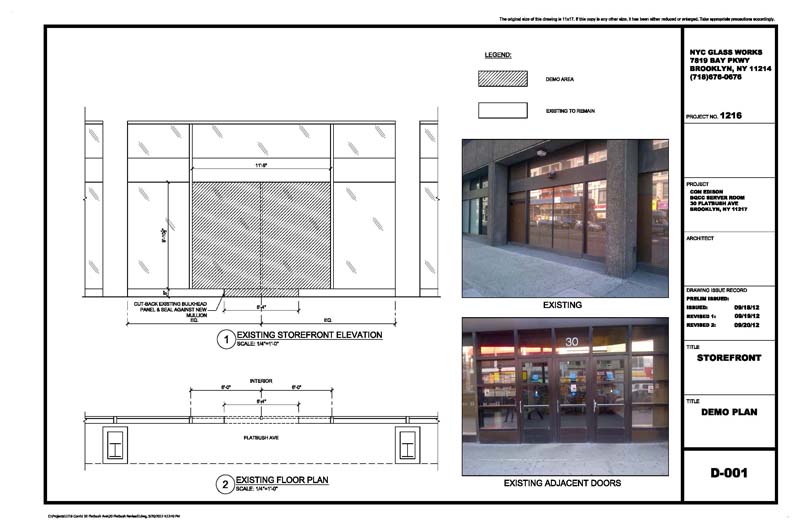 Architectural Metal & Glass Shop Drawings